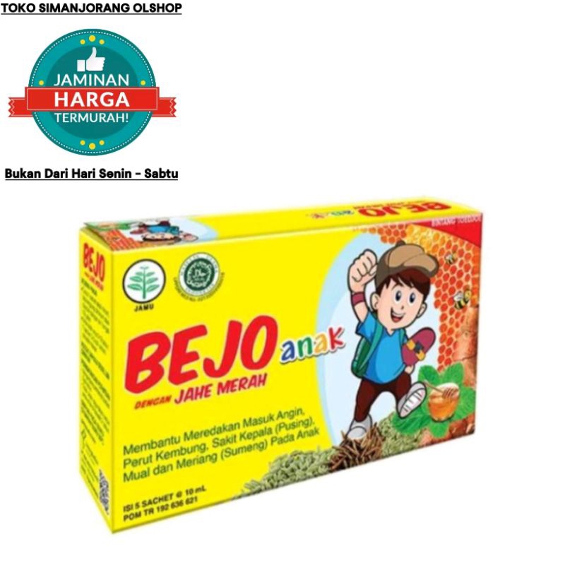 

BEJO ANAK JAHE MERAH 1 BOX ISI 5 SACHET 10 ML