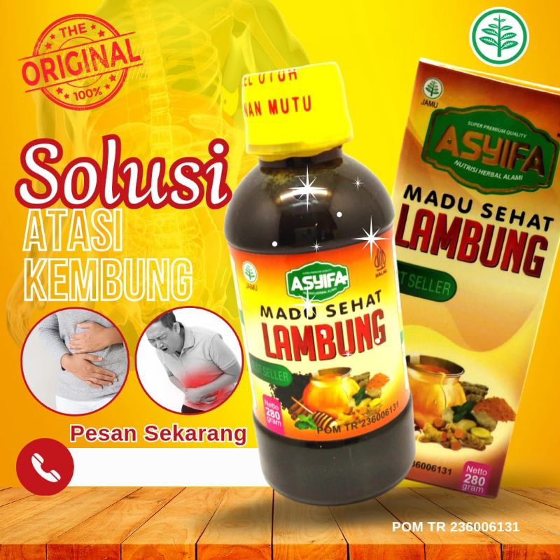 

Madu Sehat Lambung Asyifa dan 280gram Spesial Maag Typus Asam Lambung BPOM Garansi 100% Original Obat Maag Asam Lambung Gerd Madu sehat lambung Asyifa