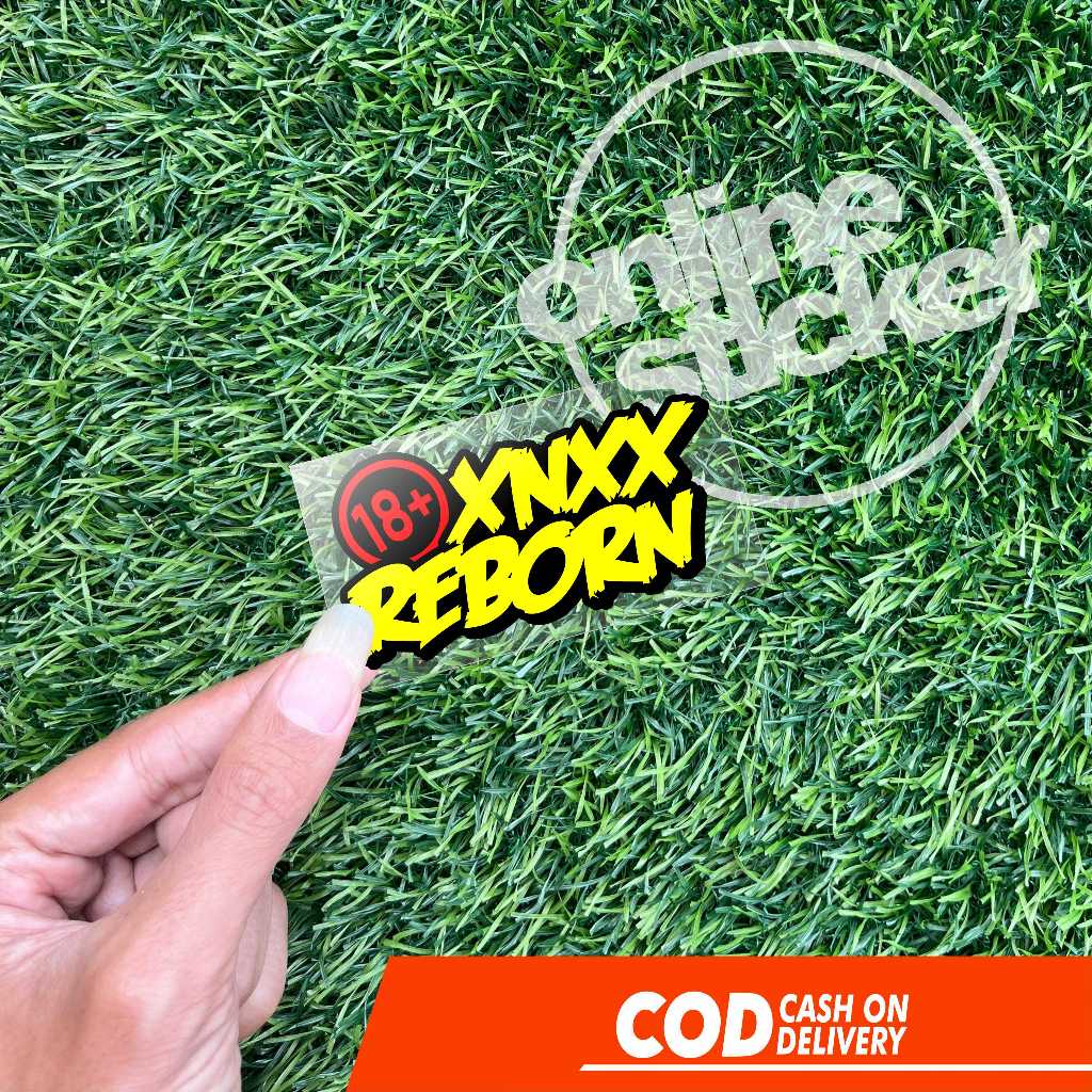 stiker 18+ xnxx size kecil | cutting sticker