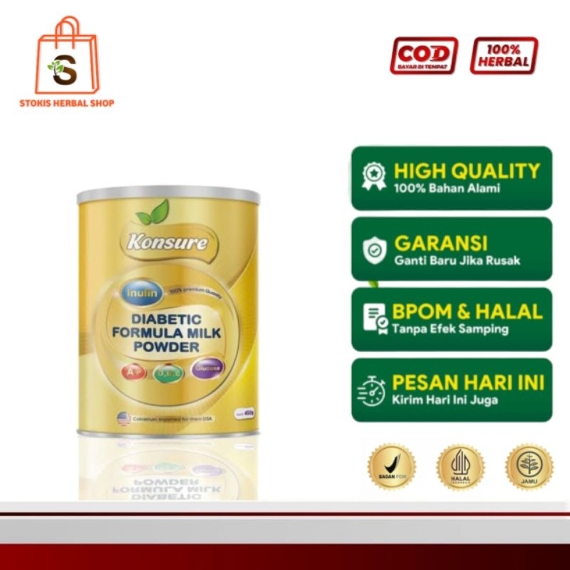 

KONSURE SUSU DIABETES 500GR / SUSU KONSURE MILK ASLI ORIGINAL USA