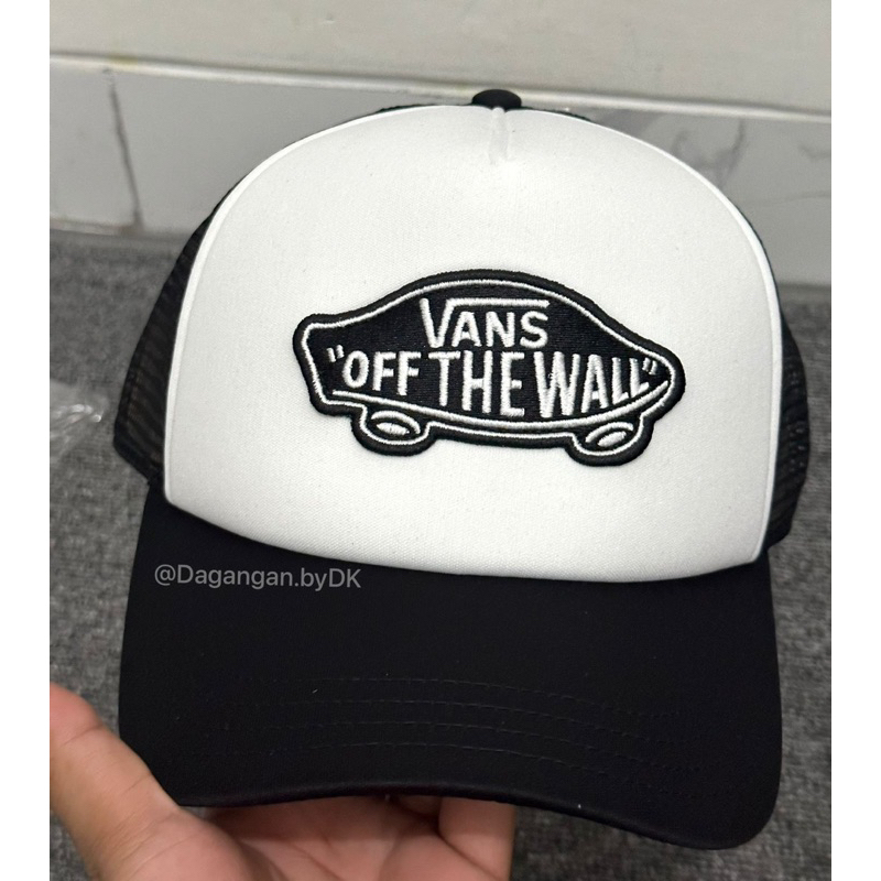 Topi Vans 3D Logo Original 100% Black&white (Limited)