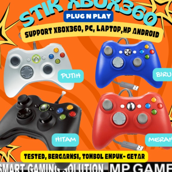 Stik stick xbox kabel wired xbox 36 PC ori pabrik Stik Xbox Stick Xbox Pc Laptop HP