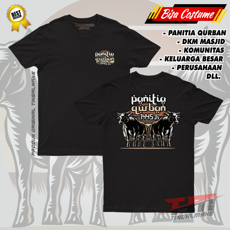 DTF | COSTUME QURBAN Z8 PANITIA QURBAN TSHIRT | KAOS QURBAN | SABLON DIGITAL DTF | SABLON SATUAN - F