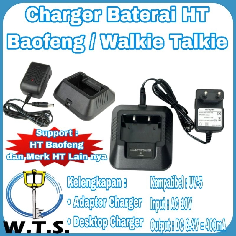 Charger HT Walkie Talkie UV5 - Baofeng, Huawei