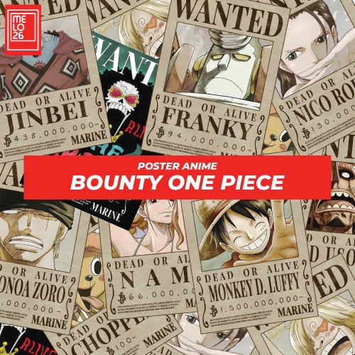 Poster Bounty One Piece After Wano - Ukuran A5