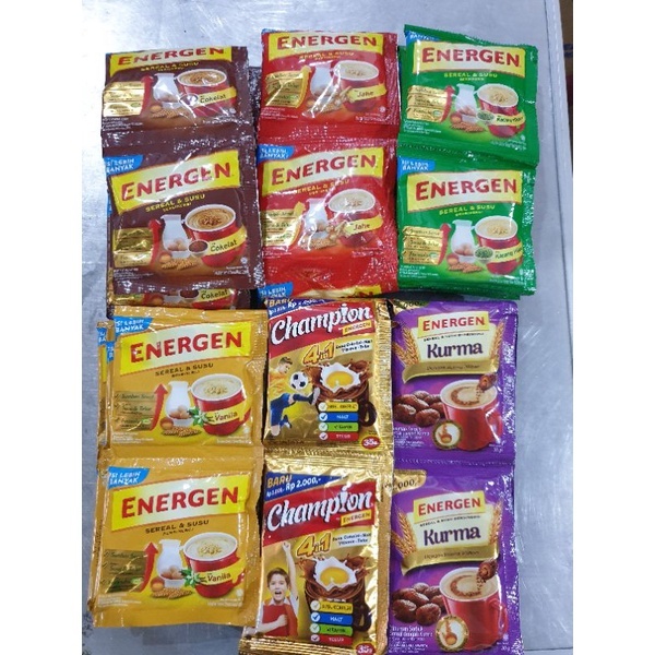 

(10sachet ) Sereal Energen 1 renceng netto 29gr