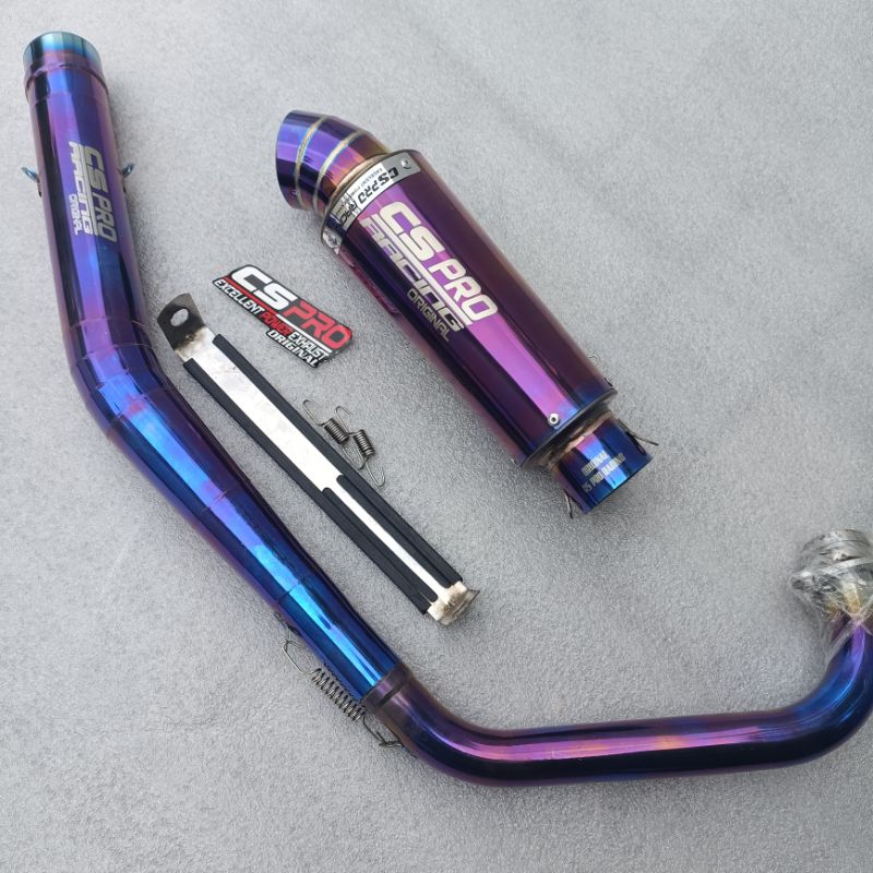 Knalpot Racing Original Cs Pro Satria fu Sonic Mx King Vixion Cb150r R15