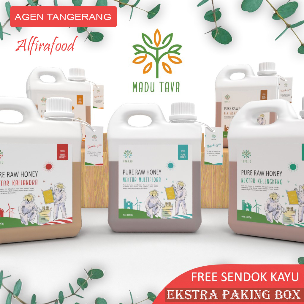 

Madu Tava Murni Asli Grade A 1kg Variant Nektar 100% Alami Pure Natural Raw Honey