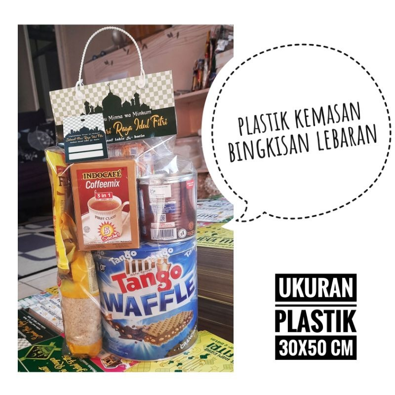 

Plastik Parcel Ukuran 30x50cm / Plastik Bingkisan Parcel Lebaran Isi 10 pcs