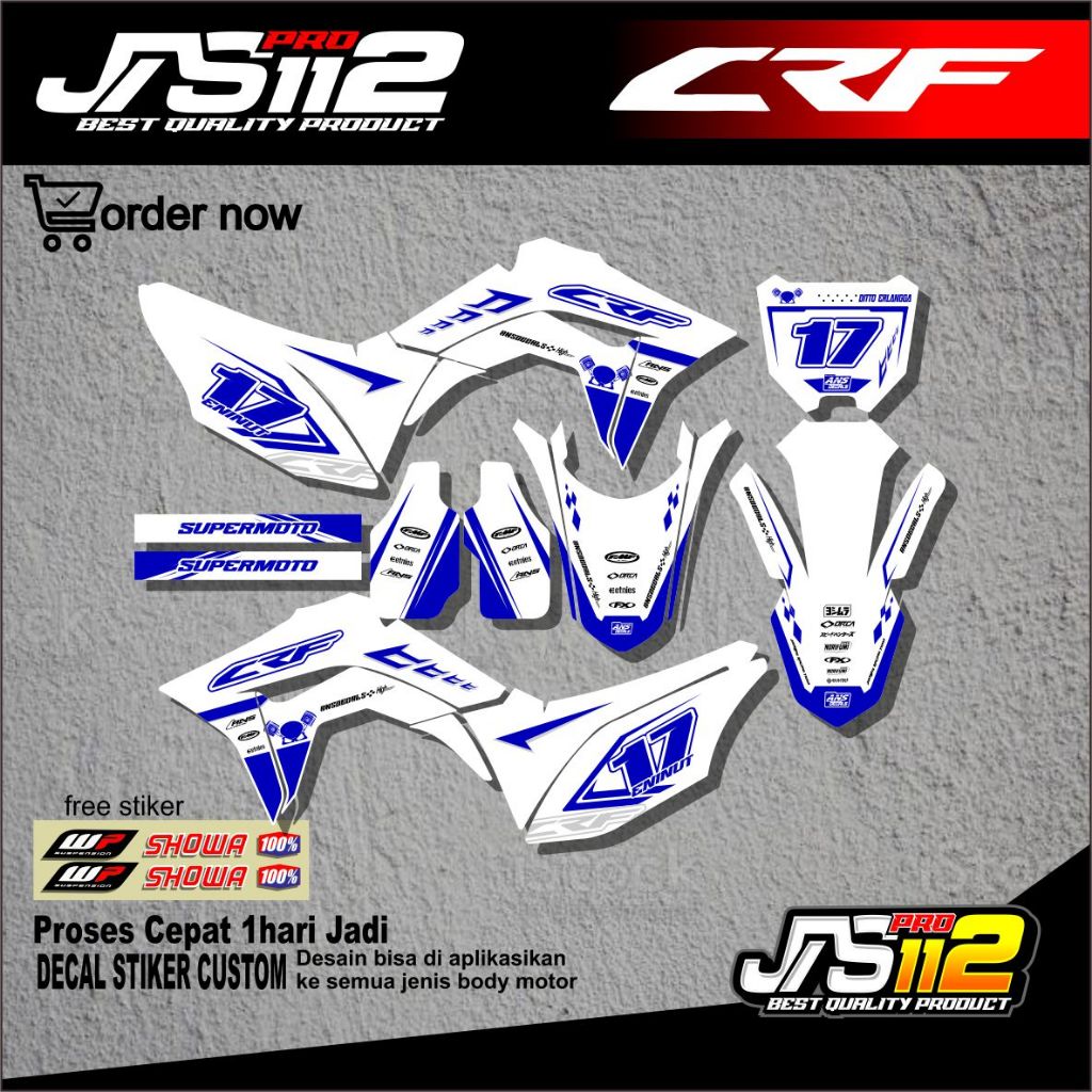 Decal Sticker Crf 150 L- Stiker Motor CRF - Setiker Honda Crf 150L