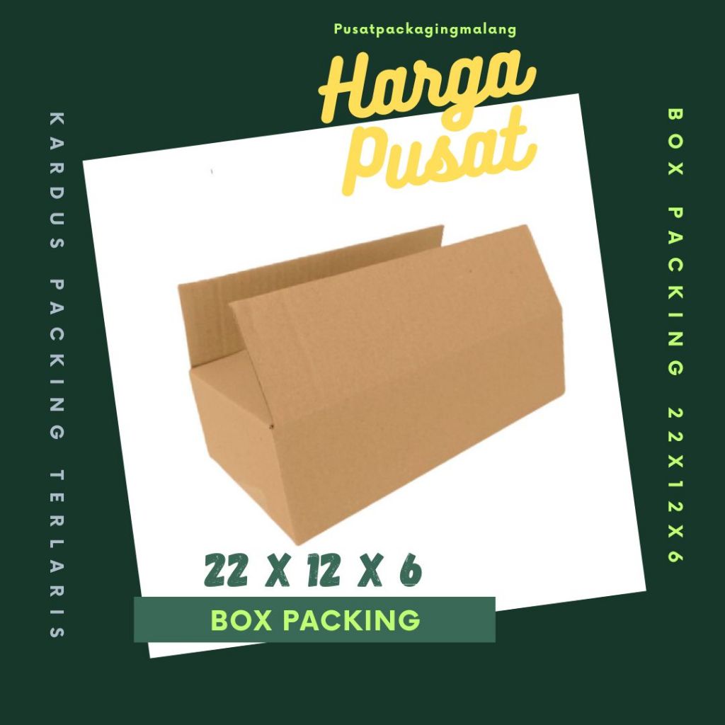 

Box Packing 22x12x6 Kardus A1 Karton Dus Kotak Kemasan Sparepart Jamu Madu Assesoris