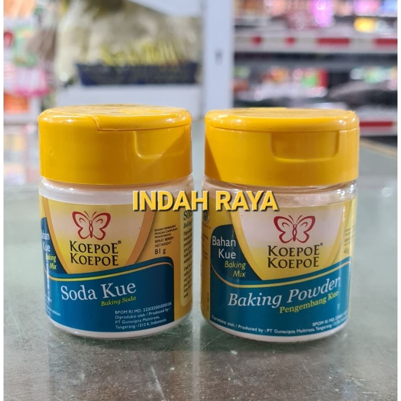 

KOEPOE KOEPOE BAHAN KUE/ BAKING MIX SODA KUE 81g & BAKING POWDER 45g