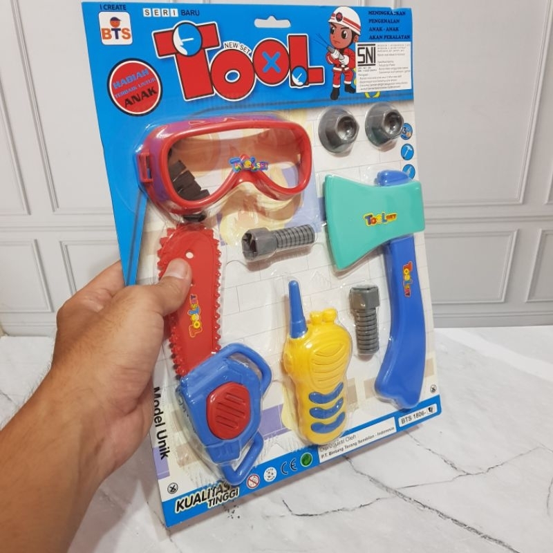 Mainan Set Alat Pertukangan - Mainan Tools Set Alat Tukang