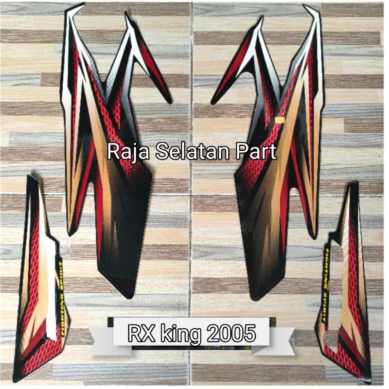 Lis Striping Stiker RX king 2005 hitam