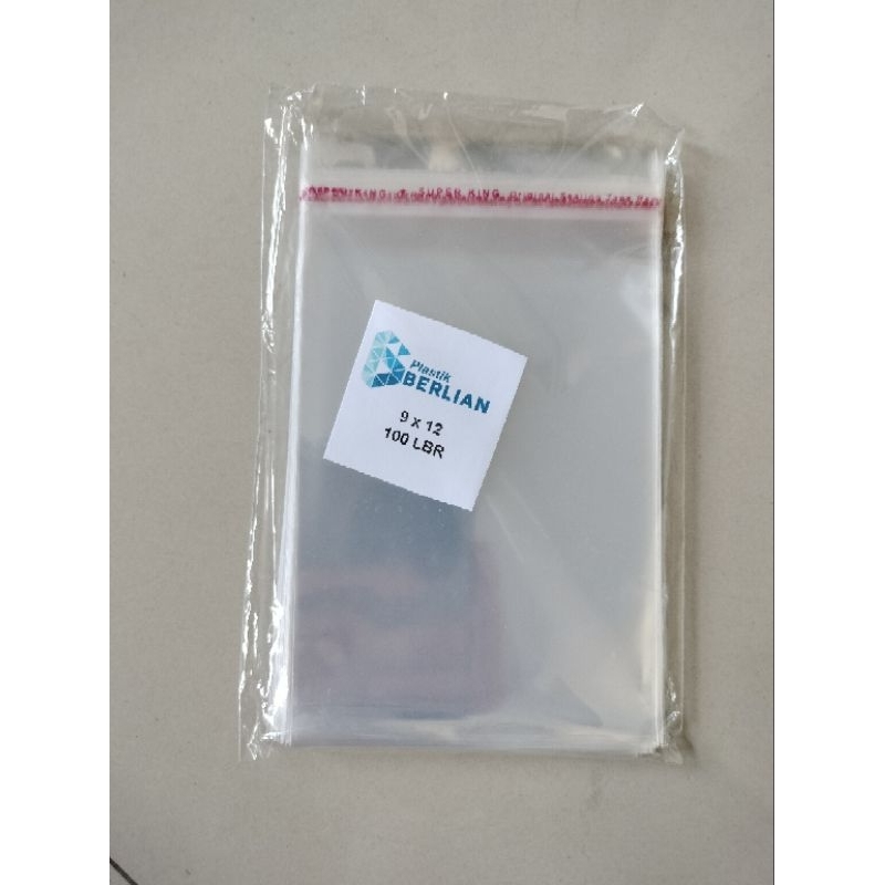 

Plastik Kemasan OPP 9 x 12 cm (Seal/Lem) isi 100 lembar