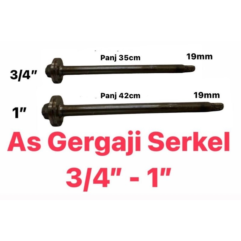 As Graji Gergaji Serkel / Circular 3/4" 1"