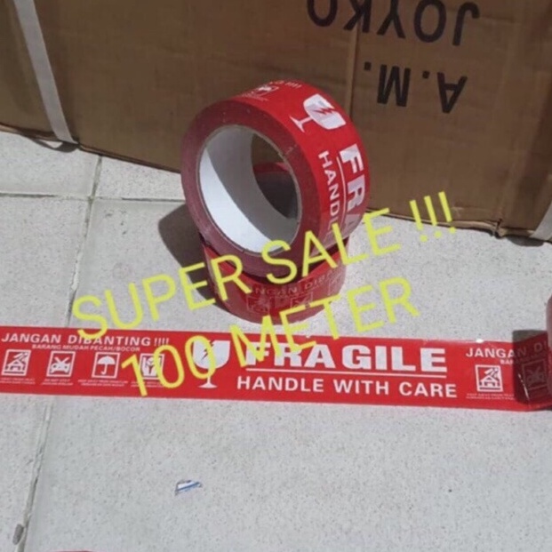 

Nyaman LAKBAN FRAGILE MERAH 1 METER Murah