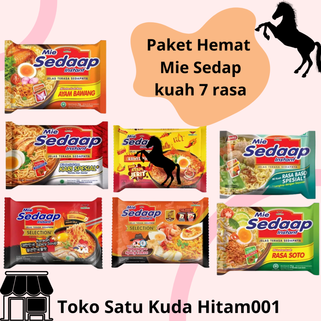 

Mie Intans SEDAAP All Varian Rasa 1 Pcs