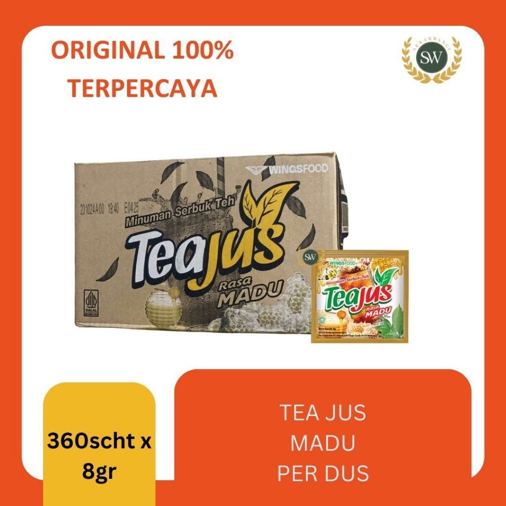 

TEAJUS MADU - Per DUS - Isi 360 sachets x 8gr