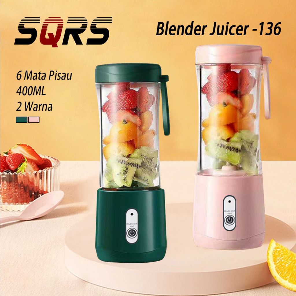 (GAS) BLENDER JUICER 136 & 156  Blender Portable Mini Juicer Portable 6 Mata Pisau USB