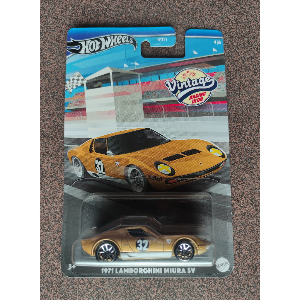 HOT WHEELS '71 LAMBORGHINI MIURA SV / VINTAGE RACING CLUB