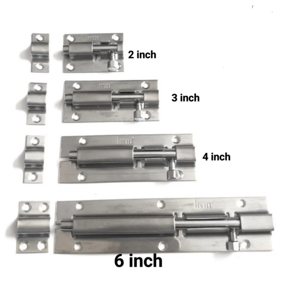 Grendel Pintu Selot dan Jendela Stainless Steel 4 inch