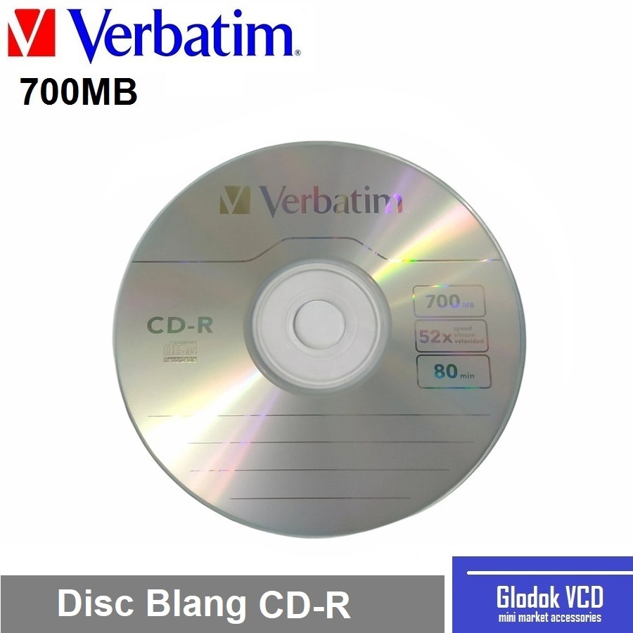 CD-R Verbatim 52x CD Kosong / Disc Blank
