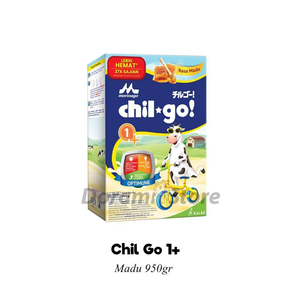 

Morinaga Chil Go Susu Bayi Chilgo Powder Bernutrisi 1+ / 3+ Kemasan 950gr