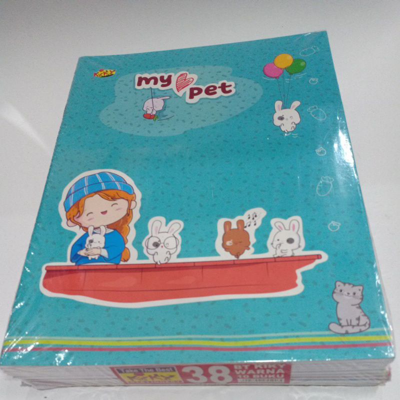 

Buku Tulis Pendek/Kwarto KIKY isi 38 Lembar(10 Buku)