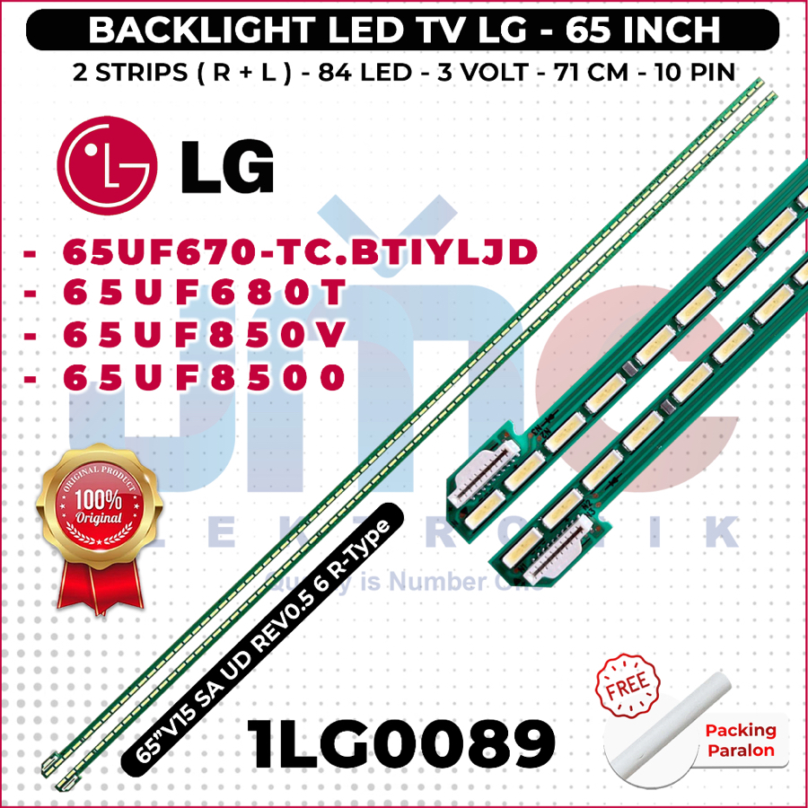 BACKLIGHT TV LED LG 65 INCH 65UF670T-TC.BTIYLJD 65UF680T 65UF850V 65UF8500 65UF670T