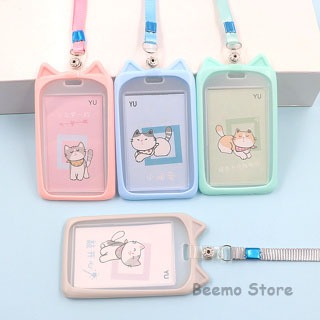 

Name Tag Lanyard Gantungan Kartu Motif Kuping / Id Card Holder Akses MRT Busway E-Money Tali