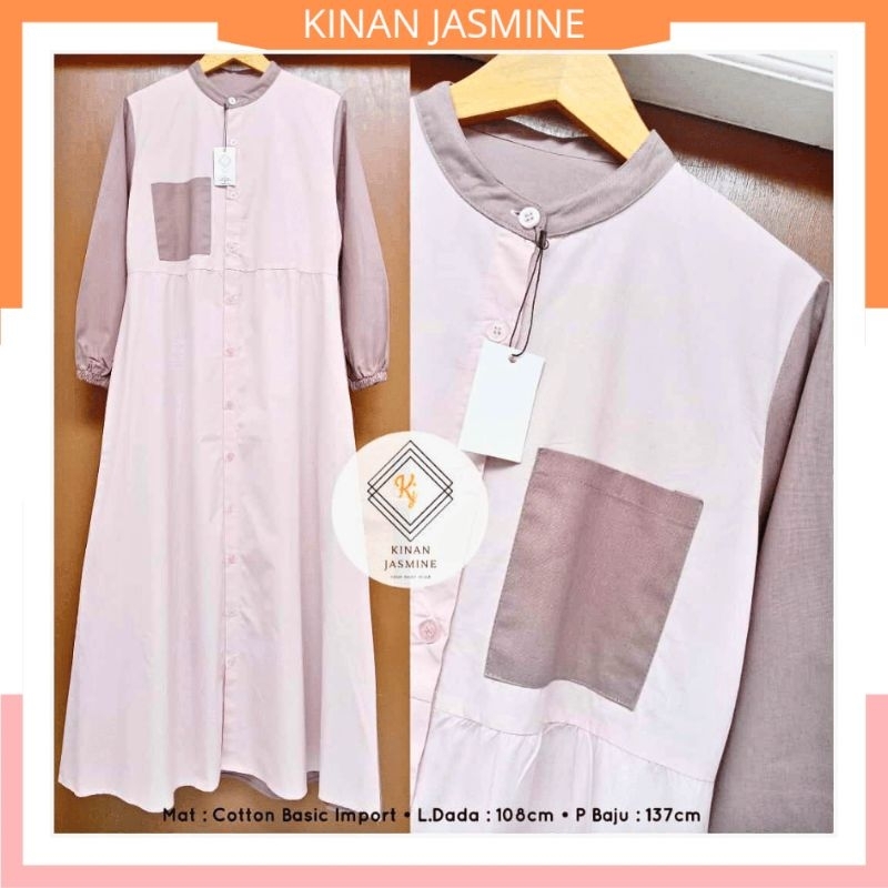 GAMIS BABYDOLL DAILY HARIAN Simpel Mewah Dan elegant Inayya Casual Dress Baby Doll Katun Kinan Jasmi
