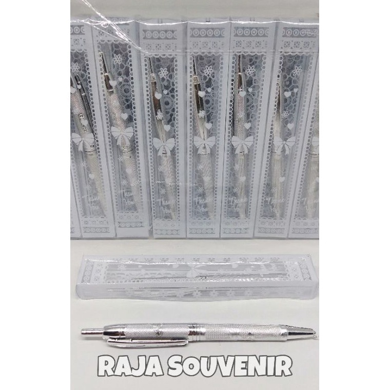 

KODE M2H6 ISI 5 SOUVENIR PULPEN PERAK KEMAS MIKA SOUVENIR PULPEN MURAH PULPEN SILVER MURAH