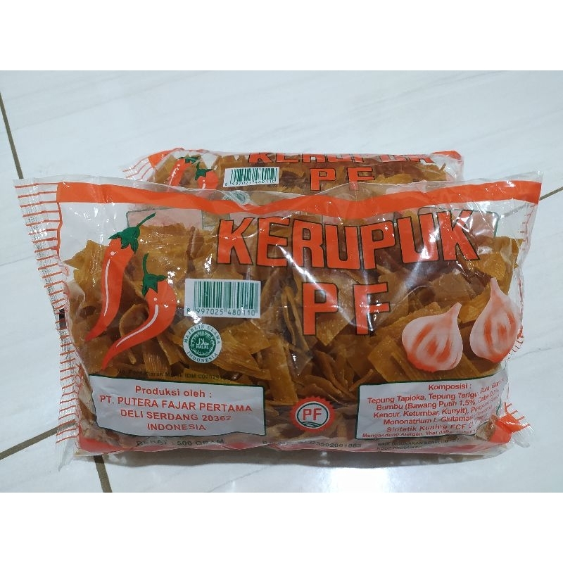 

Kerupuk PF Rasa Bawang Pedas 500g