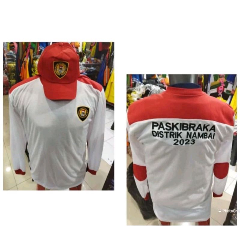 Kaos paskibra + topi paskibra