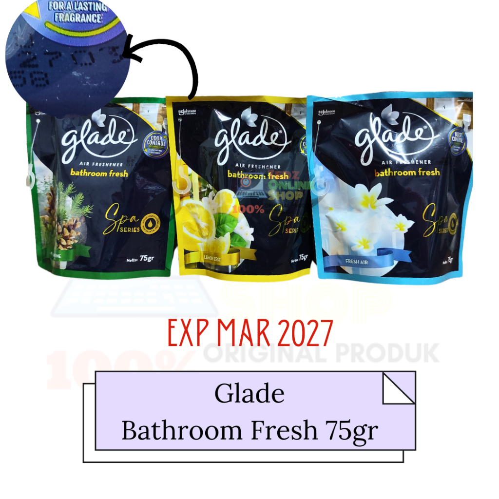 Glade Bathroom Fresh 75 gr / Pengharum Kamar Mandi Glade