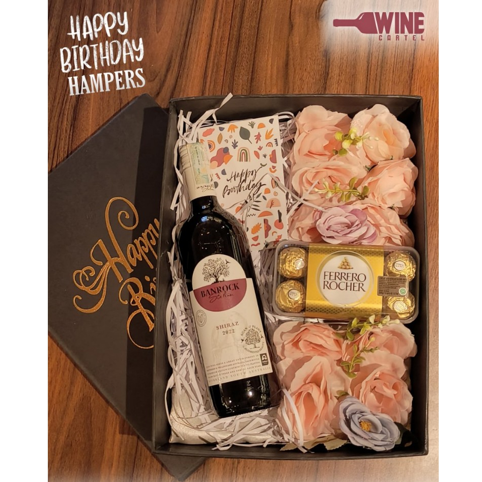 

SPECIAL BIRTHDAY HAMPERS GIFT SET TREAT Banrock Shiraz WINE