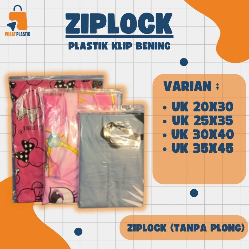

Plastik KLIP Tanpa Plong Ziplock 20x30 ~ 25x35 ~ 30x40 | Plastik ZipLock Packing Baju Sepatu Bening 20x30, 25x35, 30x40 | Kantong Plastik Zip Lock Bening Polos / Plastik Klip (20x30, 25x35, 30x40 cm) aman untuk makanan | Harga diatas harga per lbr