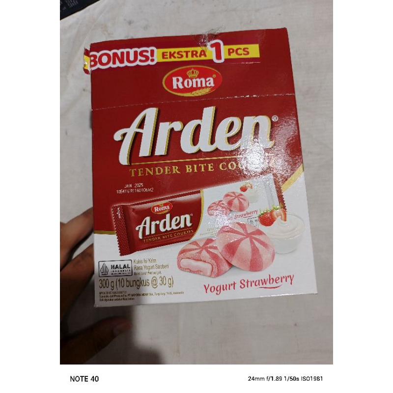 

Arden Cookies isi krim