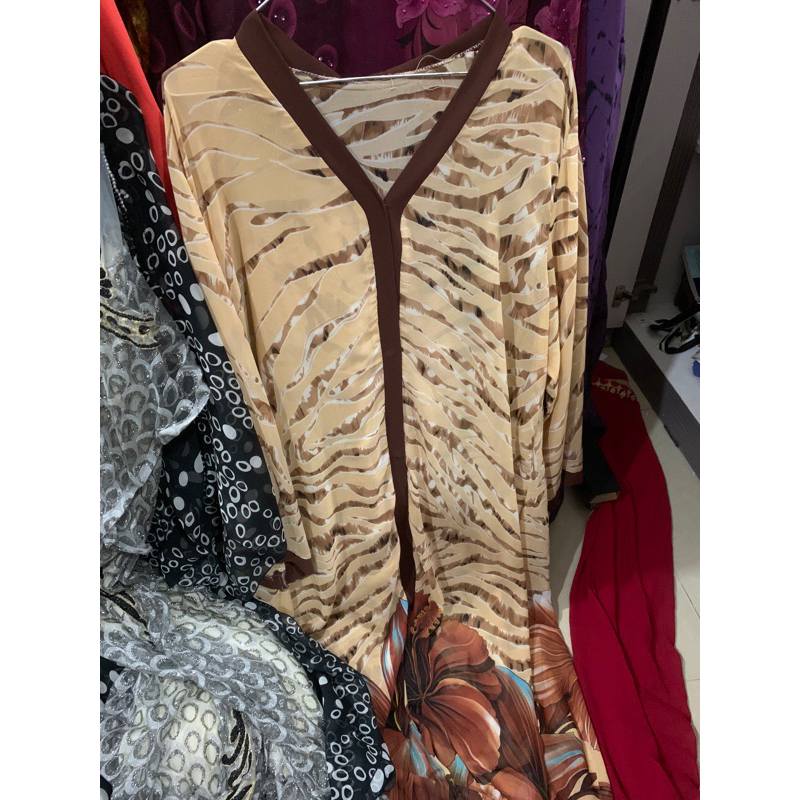 outer blazer sifon cream pl