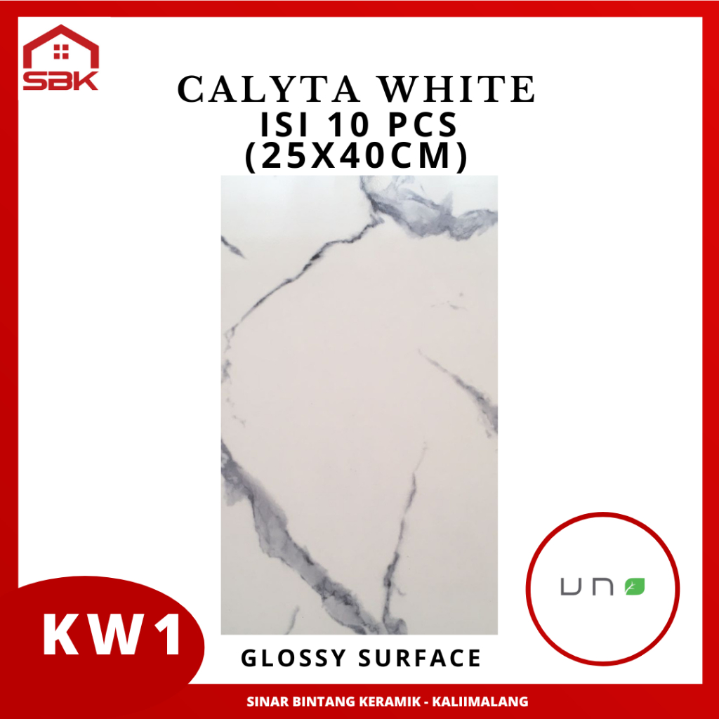 Keramik Dinding 25x40 Calyta White