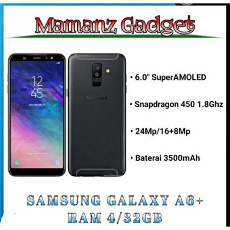 SAMSUNG A6+ (2018) SECOND KONDISI MULUS MASIH HIDUP PRODUK TERBATAS