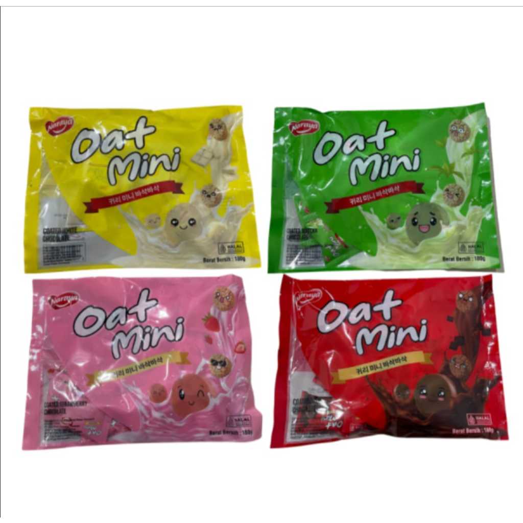 

Naraya Oat Mini Oatchoco Coated Matcha / White / Strawberry / Dark Chocolate 180g
