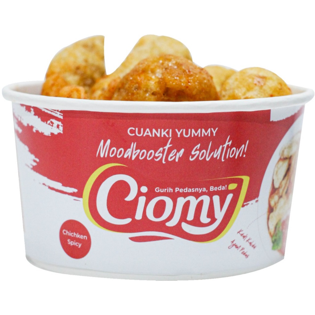 

- Cuanki Cup Pedas Kuah Original 65gr Halal Praktis / Ciomy Cuanki Spicy Cup Reguler