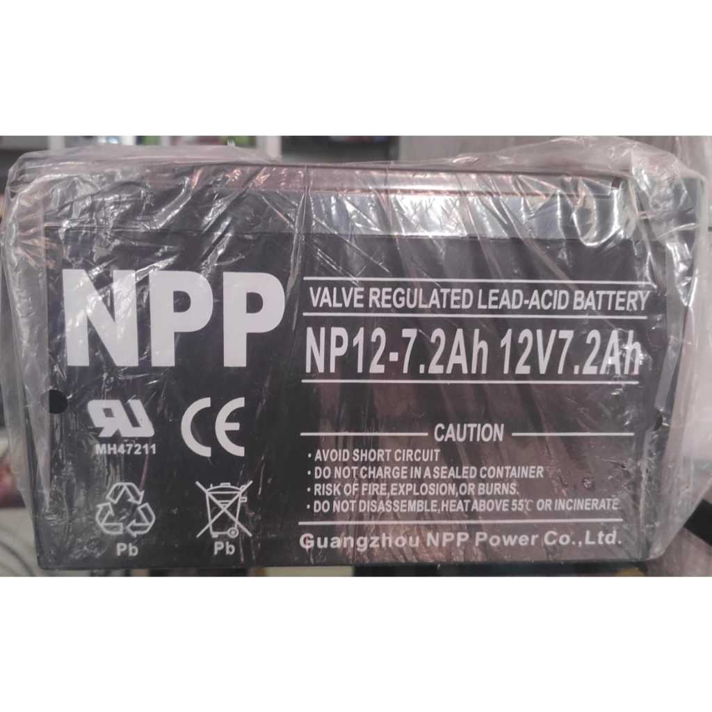 BATERAI UPS / BATTERY UPS NPP NP 12-7,2Ah 12V7,2Ah 12V-7Ah 12V7Ah