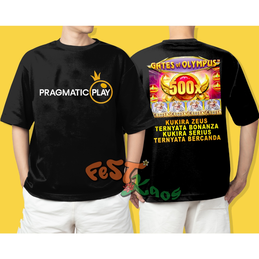 FestKaos Kaos Game Slot Pragmatic Play Kaos Gates Of Olympus Pria Wanita Cotton Combed 30s
