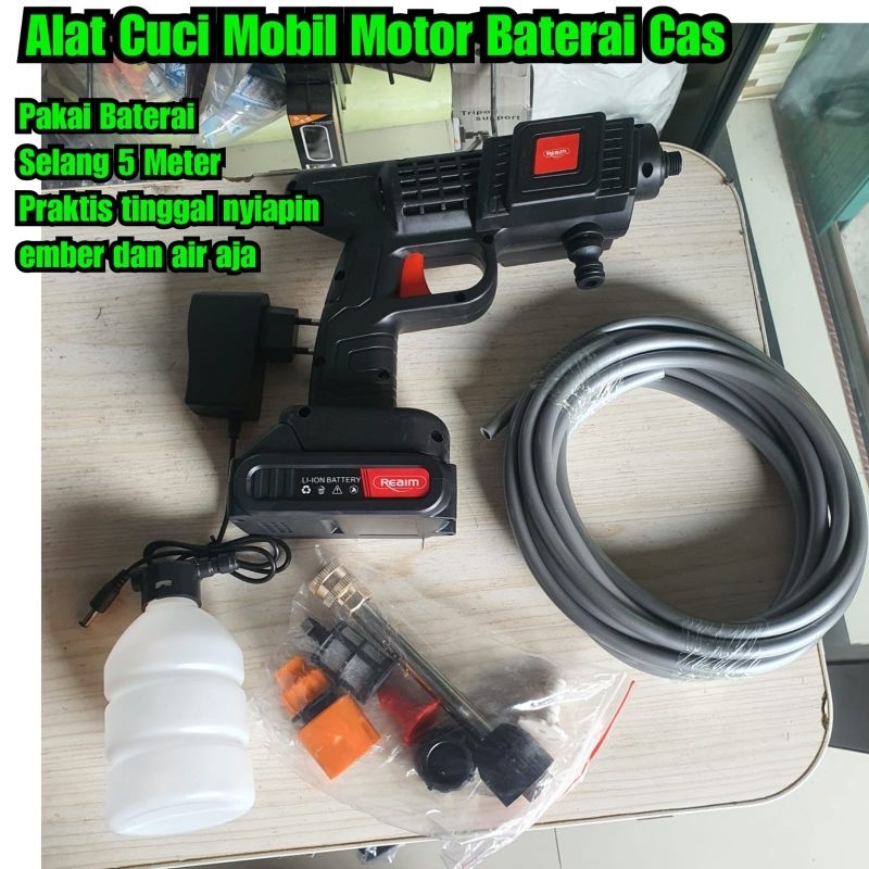 Alat cuci mobil motor cas Mesin cuci mobil motor baterai power cas