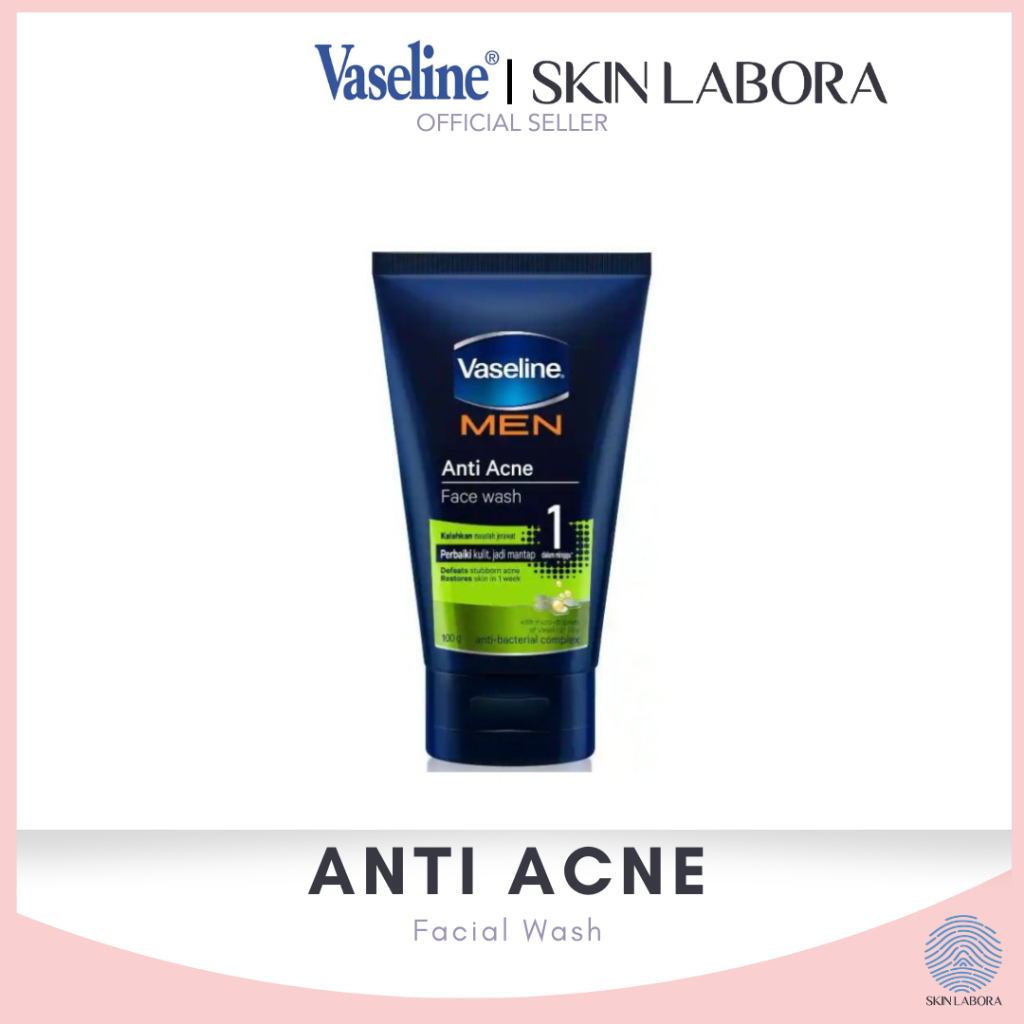 VASELINE-Men Anti Acne Facial Wash 100g