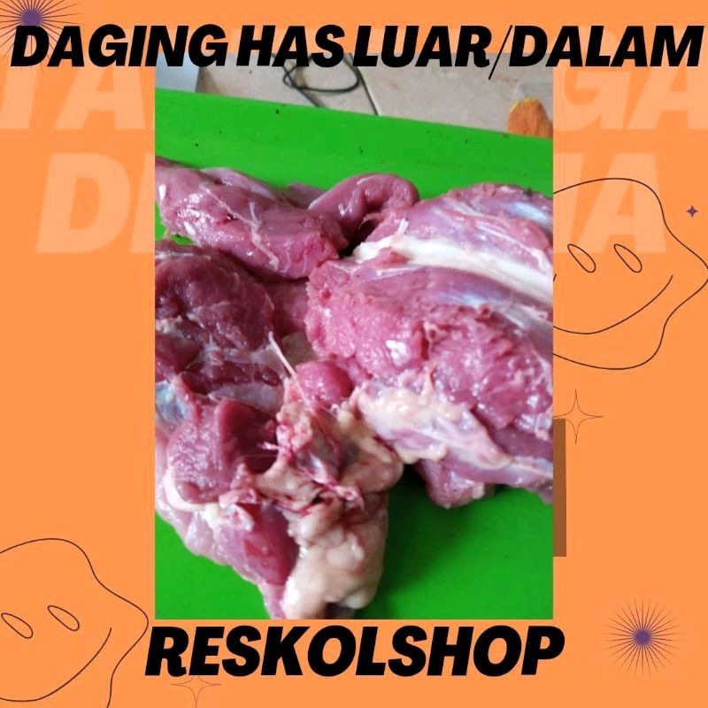 

Daging has luar/dalam kambing/domba muda