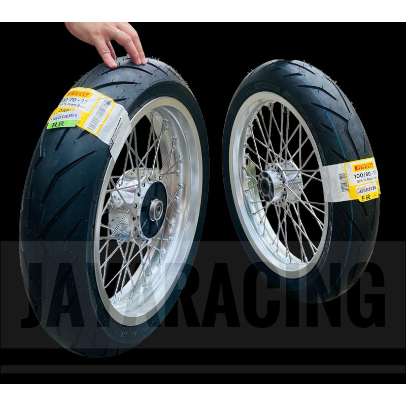 Velg ring 17 250 300 350 Tapak lebar ban pirelli scorpio byson vixion xsr xabre megapro tiger verza 